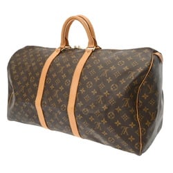 LOUIS VUITTON Louis Vuitton Monogram Keepall 55 Brown M41424 Unisex Canvas Boston Bag