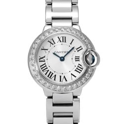 CARTIER Ballon Bleu SM Diamond Bezel WE9003Z3 Women's Watch Quartz