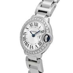 CARTIER Ballon Bleu SM Diamond Bezel WE9003Z3 Women's Watch Quartz