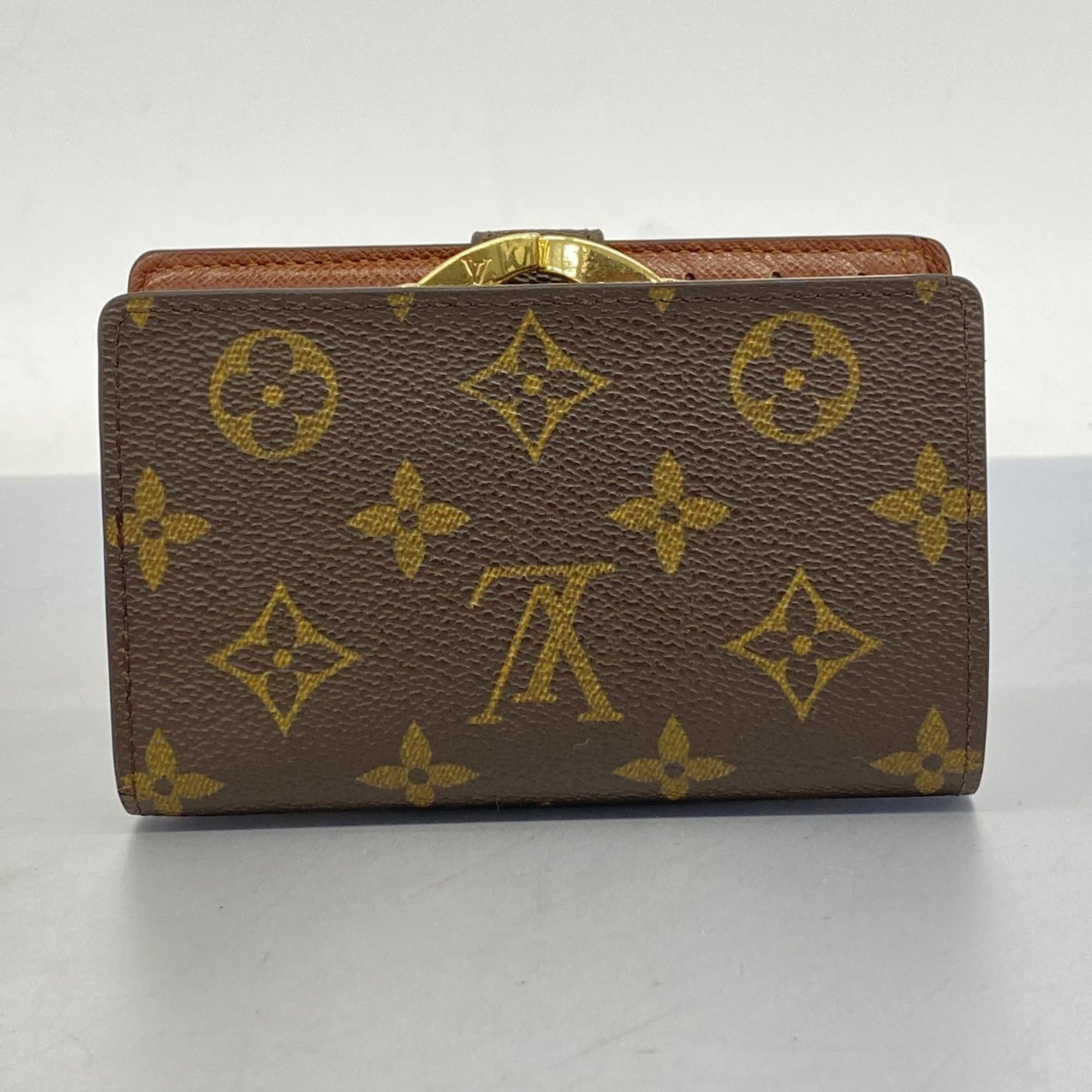 Louis Vuitton Wallet Monogram Porte Monnaie Biennois M61663 Brown Ladies