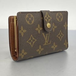 Louis Vuitton Wallet Monogram Porte Monnaie Biennois M61663 Brown Ladies