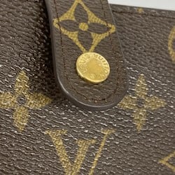 Louis Vuitton Wallet Monogram Porte Monnaie Biennois M61663 Brown Ladies