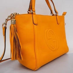 Gucci handbag Soho 369176 leather orange ladies