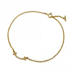 Tiffany Bracelet T Smile K18YG Yellow Gold Diamond Ladies