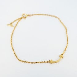 Tiffany Bracelet T Smile K18YG Yellow Gold Diamond Ladies