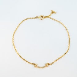 Tiffany Bracelet T Smile K18YG Yellow Gold Diamond Ladies