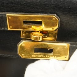 Hermes handbag Kelly 32 box calf black 〇S engraved ladies