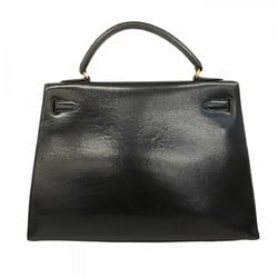 Hermes handbag Kelly 32 box calf black 〇S engraved ladies