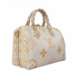 Louis Vuitton Handbag By the Pool Speedy Bandouliere 25 M22987 White Beige Women's