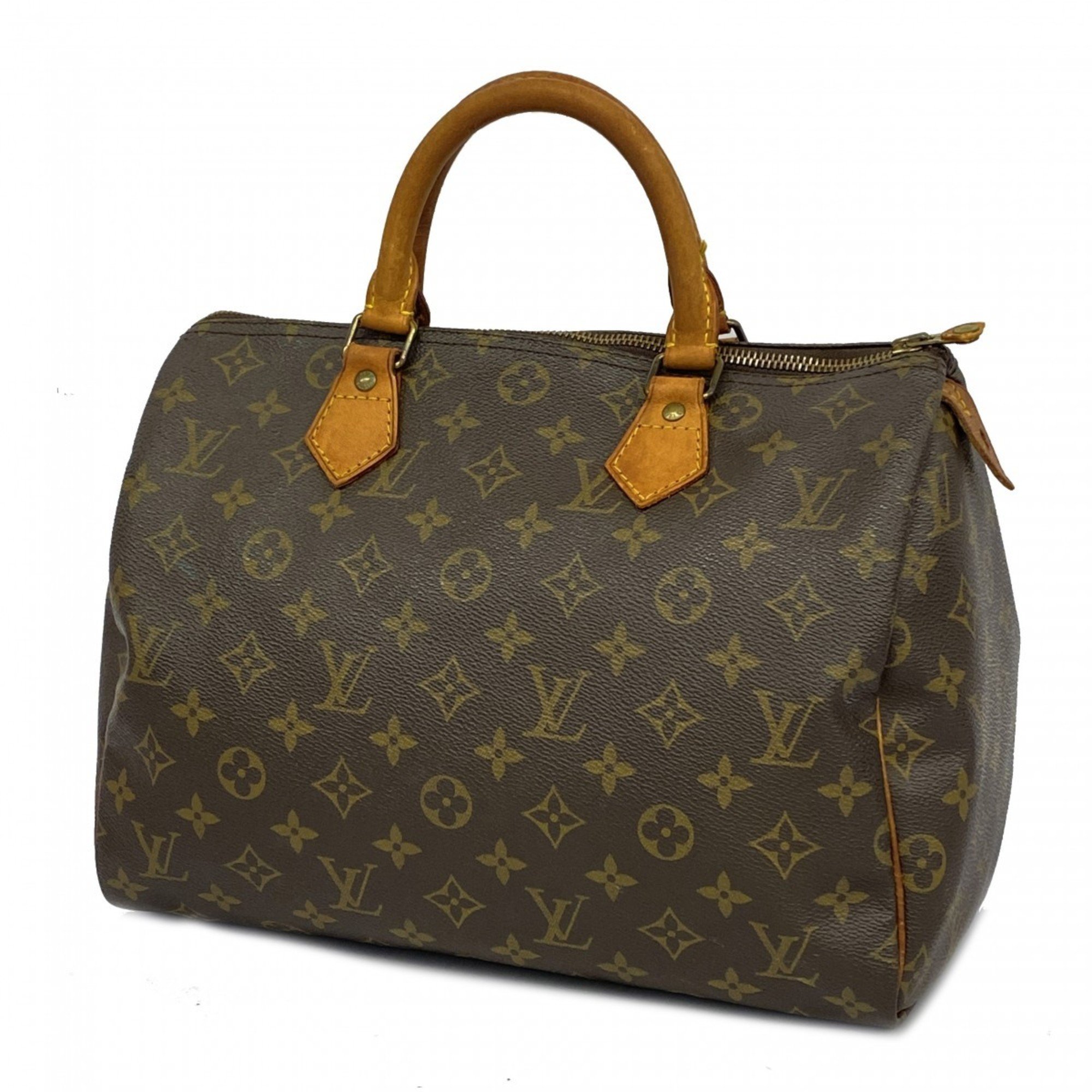 Louis Vuitton Handbag Monogram Speedy 30 M41108 Brown Ladies