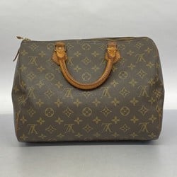 Louis Vuitton Handbag Monogram Speedy 30 M41108 Brown Ladies