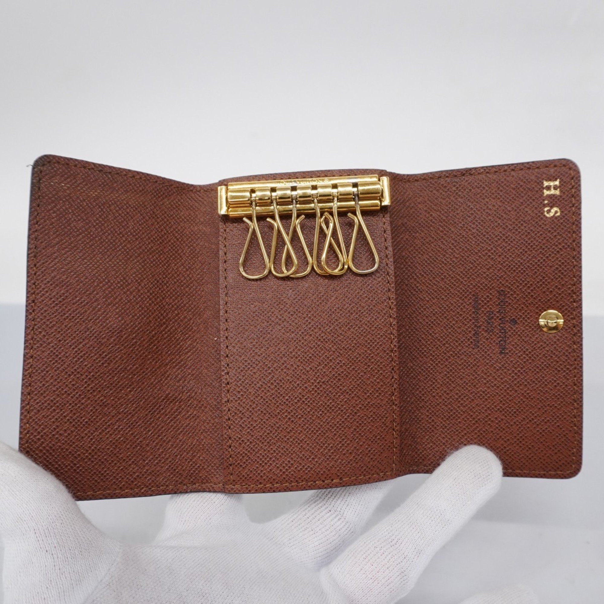 Louis Vuitton Key Case Monogram Multicle 6 M62630 Brown Men's Women's