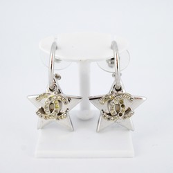 Chanel earrings Coco mark star metal silver ladies