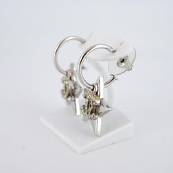 Chanel earrings Coco mark star metal silver ladies