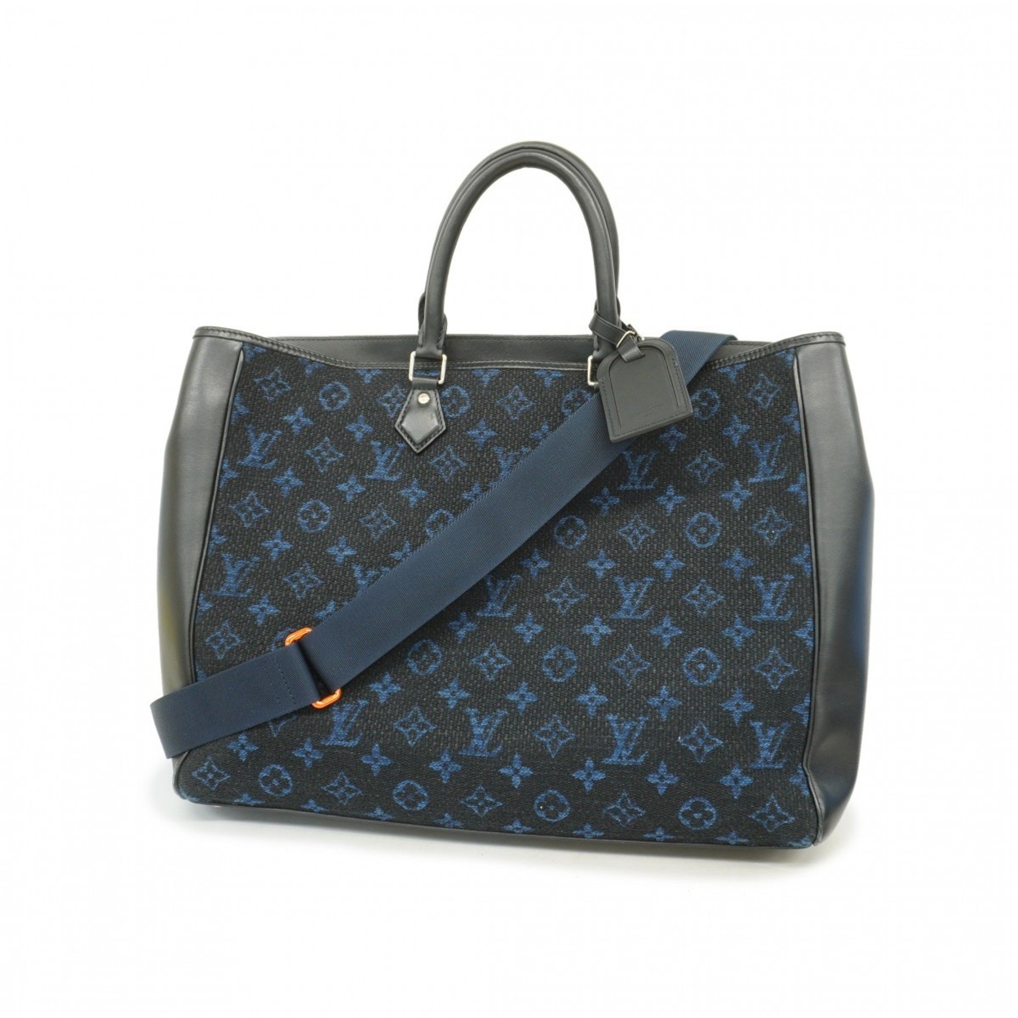 Louis Vuitton Tote Bag Monogram Jacquard Grand Sac M55203 Navy Noir Men's