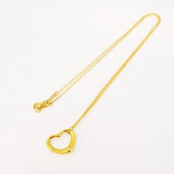 Tiffany Necklace Heart K18YG Yellow Gold Ladies