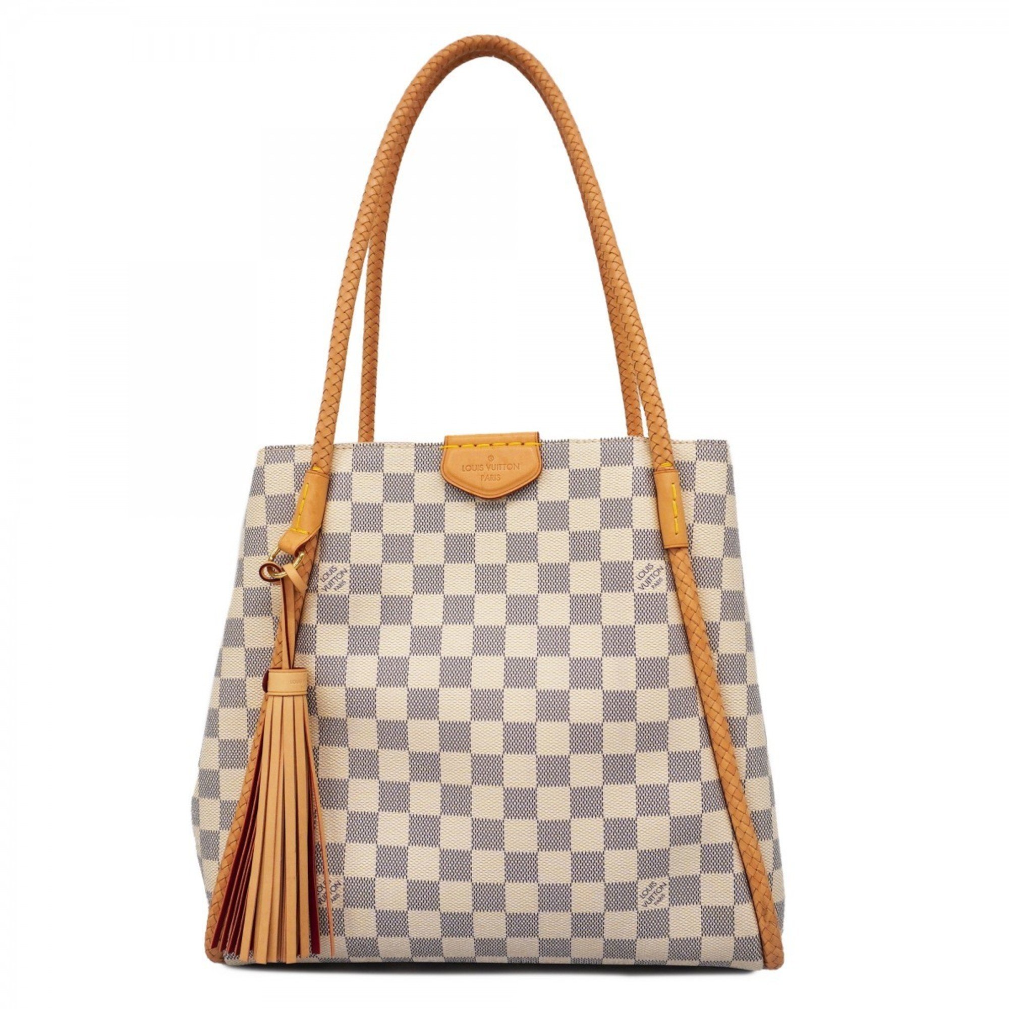 Louis Vuitton Tote Bag Damier Azur Propriano N44027 White Women's