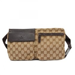 Gucci Waist Bag GG Canvas Brown Men's Women's