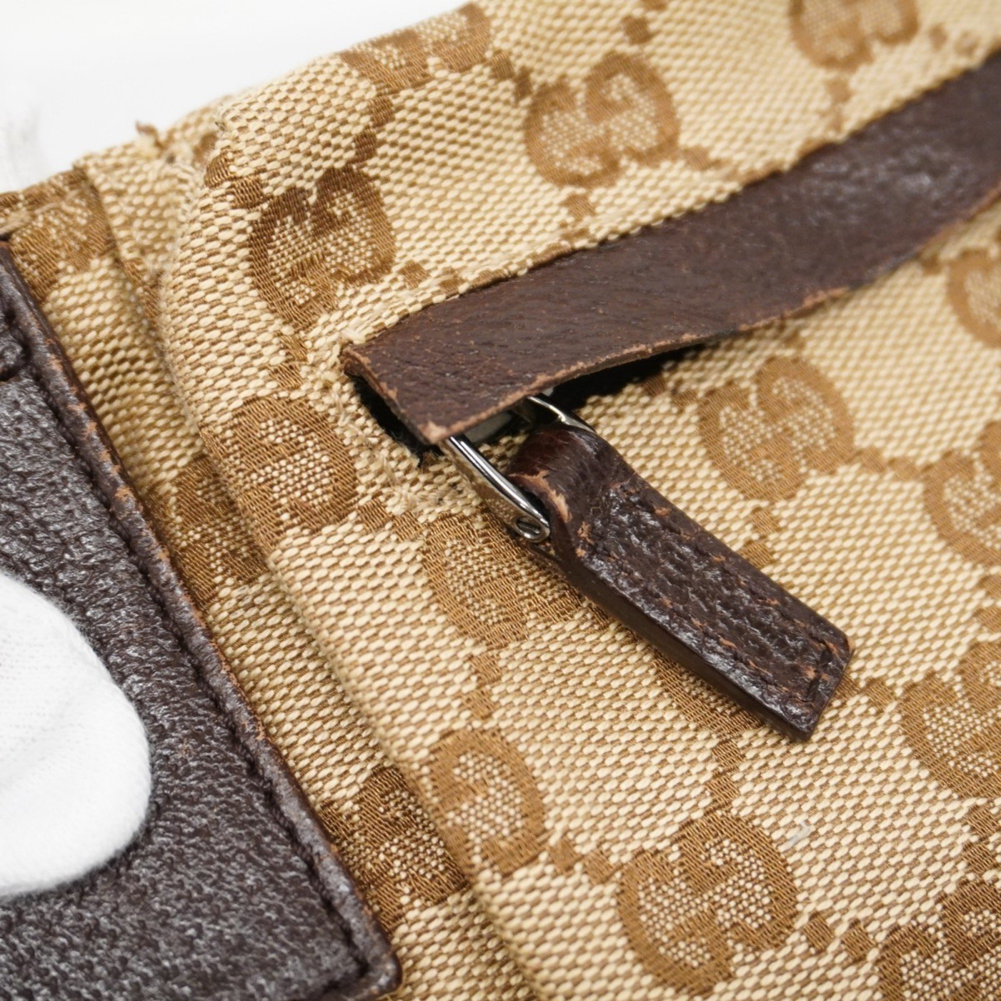 Gucci Waist Bag GG Canvas Brown Men's Women's