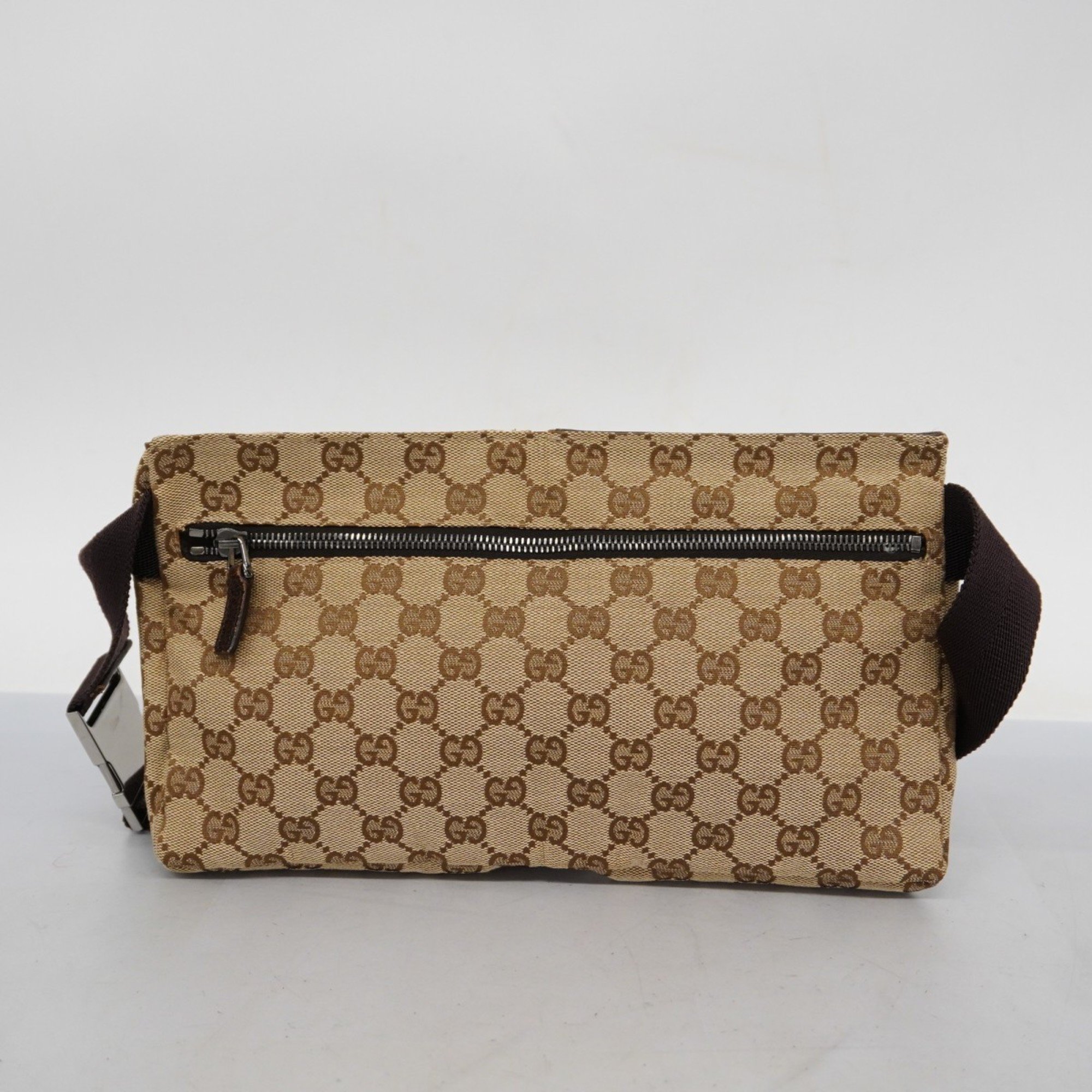 Gucci Waist Bag GG Canvas Brown Men's Women's