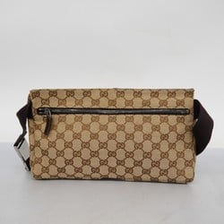 Gucci Waist Bag GG Canvas Brown Men's Women's