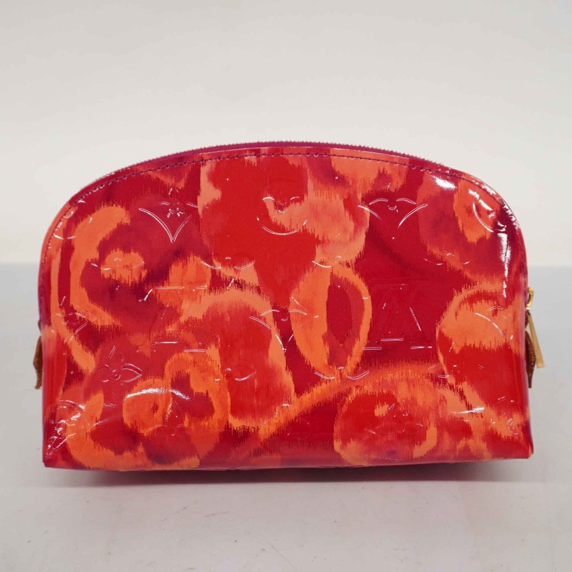 Louis Vuitton Pouch Vernis Ikat Flower Pochette Tick M90045 Rose Andian Ladies