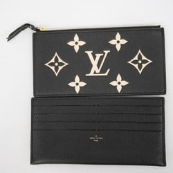 Louis Vuitton Shoulder Wallet Monogram Empreinte Pochette Felicie M80482 Black Beige Women's