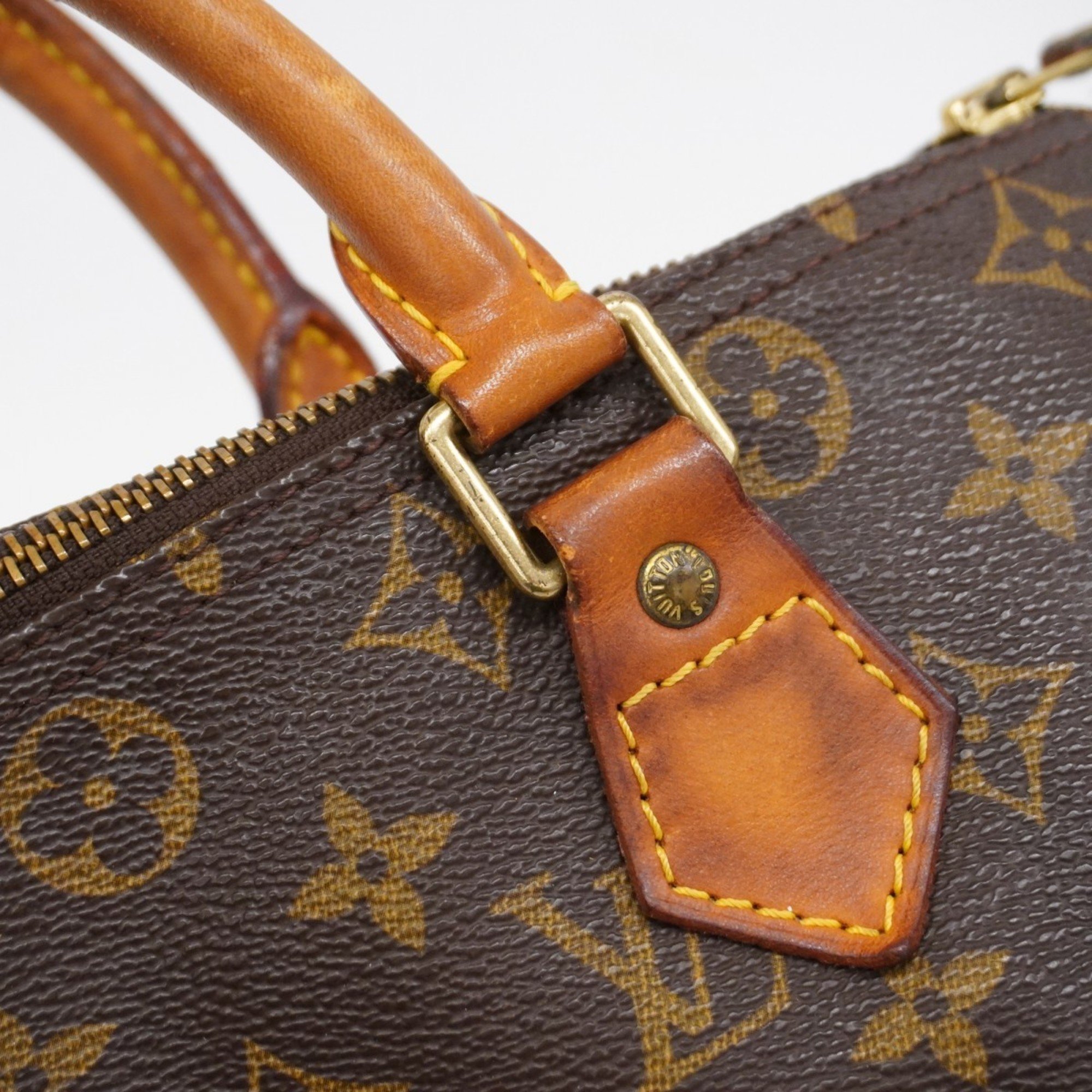 Louis Vuitton Handbag Monogram Speedy 30 M41108 Brown Ladies