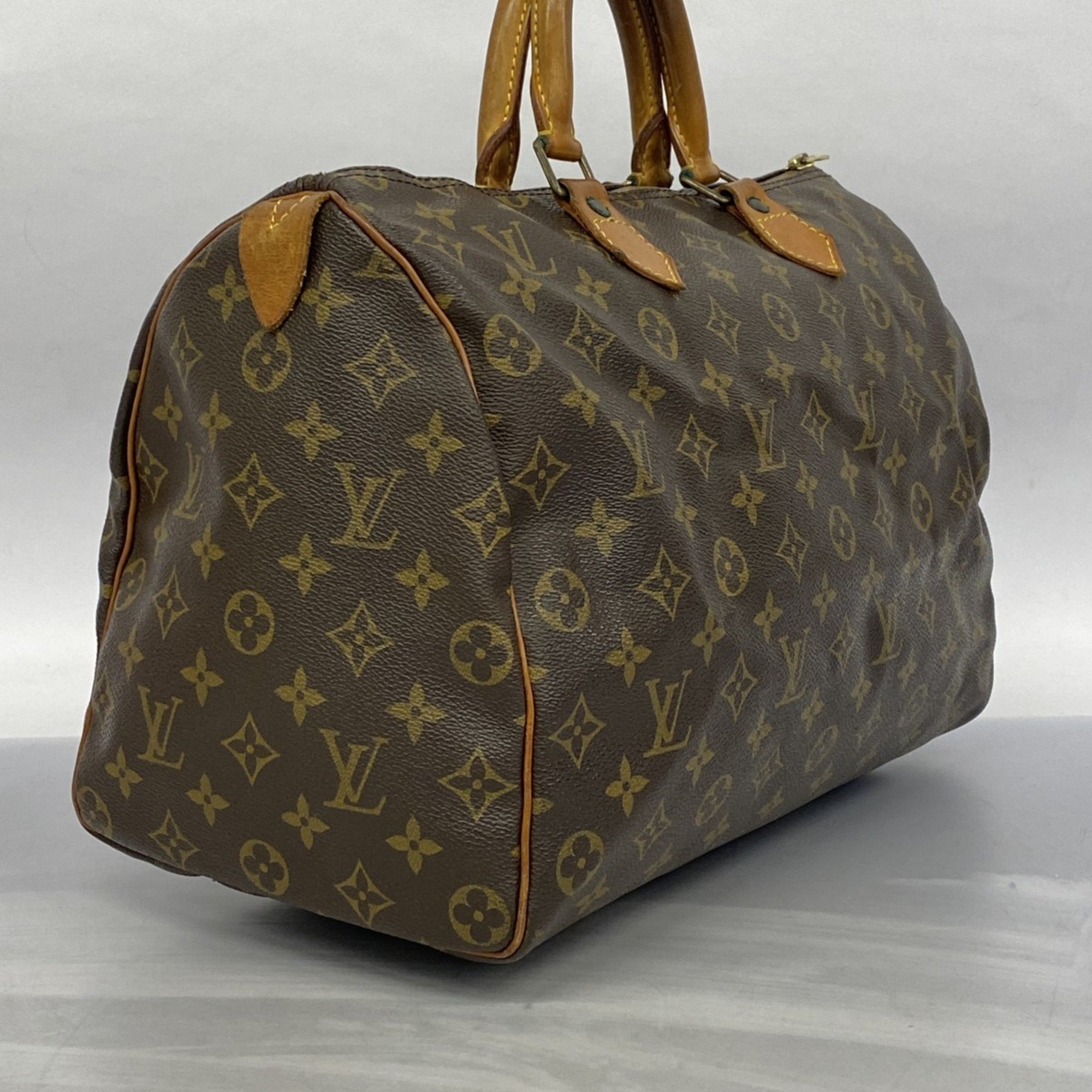 Louis Vuitton Handbag Monogram Speedy 35 M41107 Brown Ladies