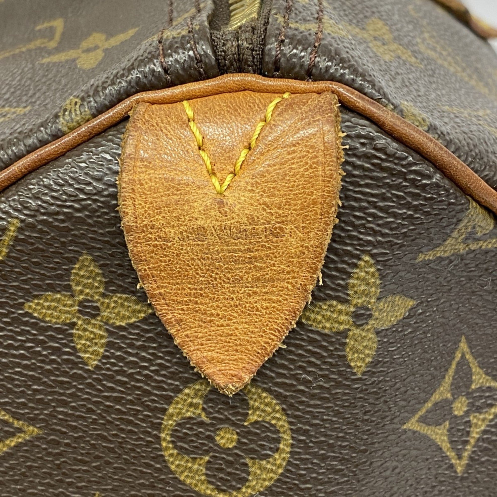 Louis Vuitton Handbag Monogram Speedy 35 M41107 Brown Ladies