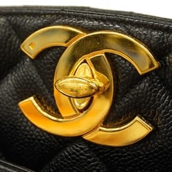 Chanel Tote Bag Matelasse Caviar Skin Black Women's