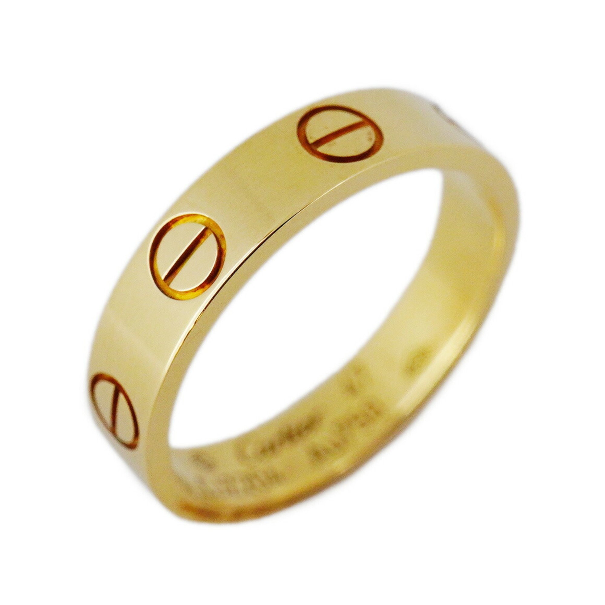 Cartier Ring Love K18YG Yellow Gold #47 Ladies