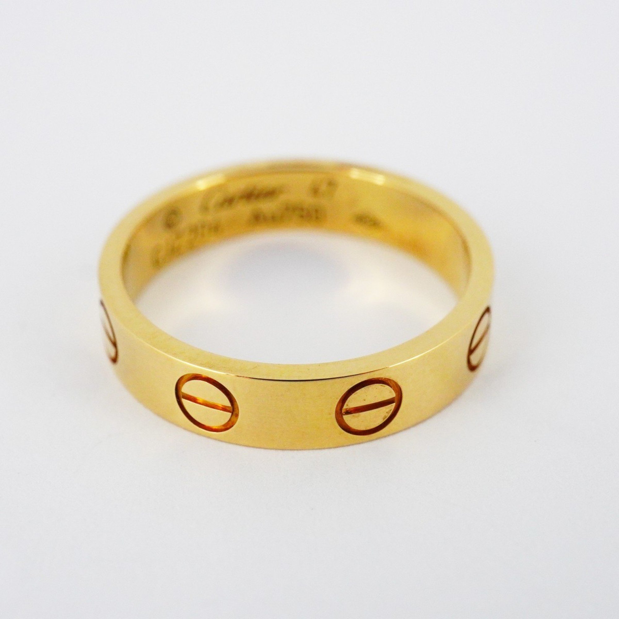 Cartier Ring Love K18YG Yellow Gold #47 Ladies