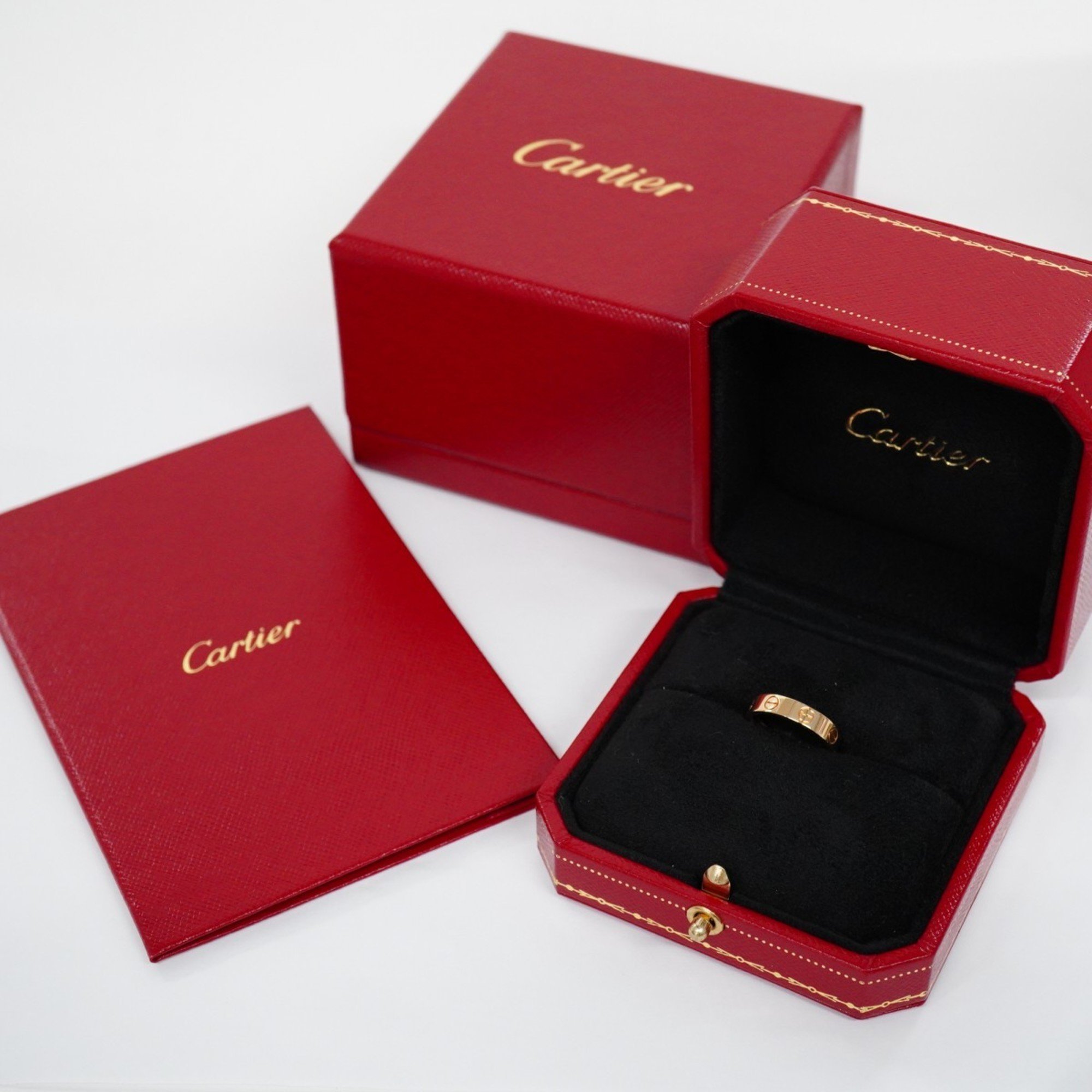 Cartier Ring Love K18YG Yellow Gold #47 Ladies