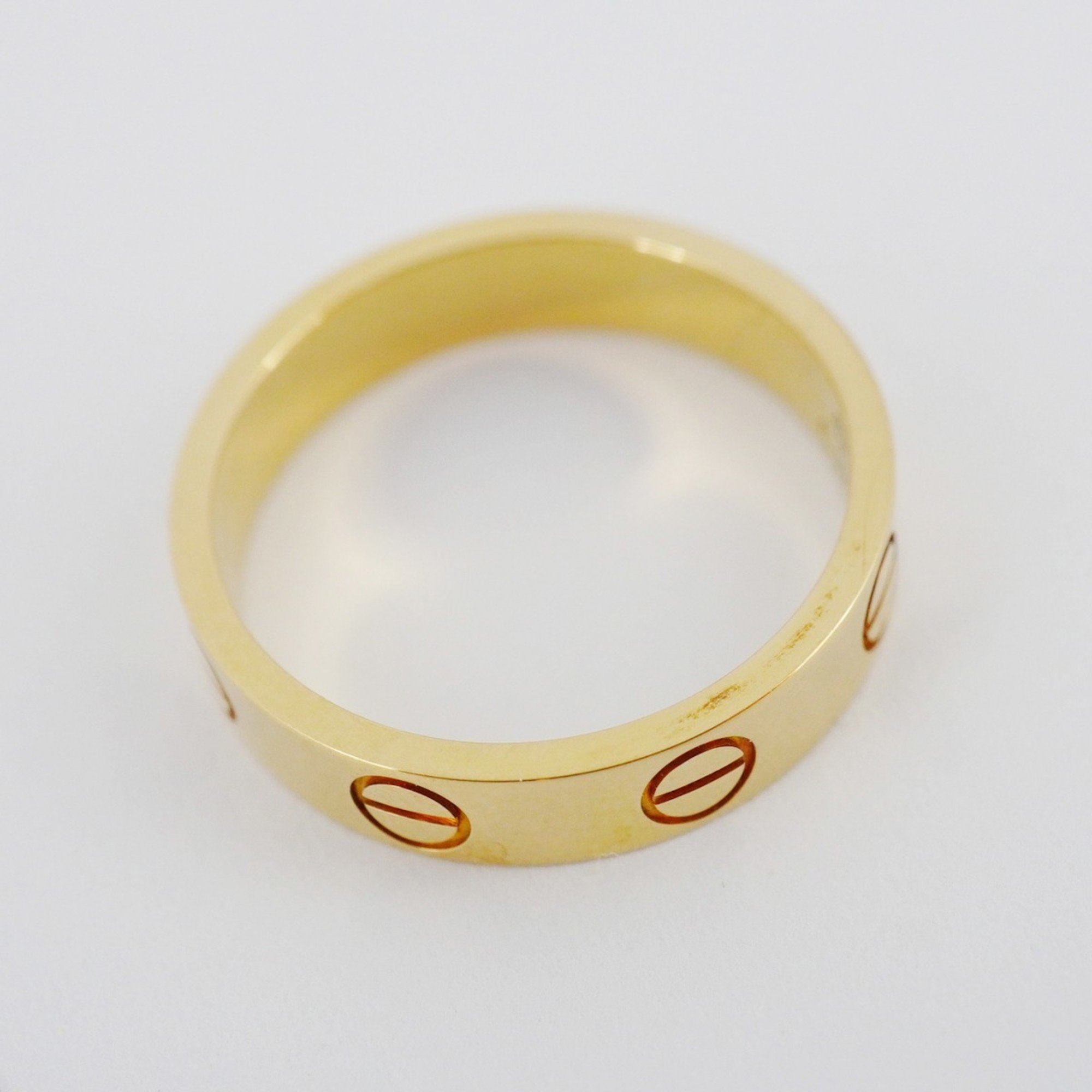 Cartier Ring Love K18YG Yellow Gold #47 Ladies