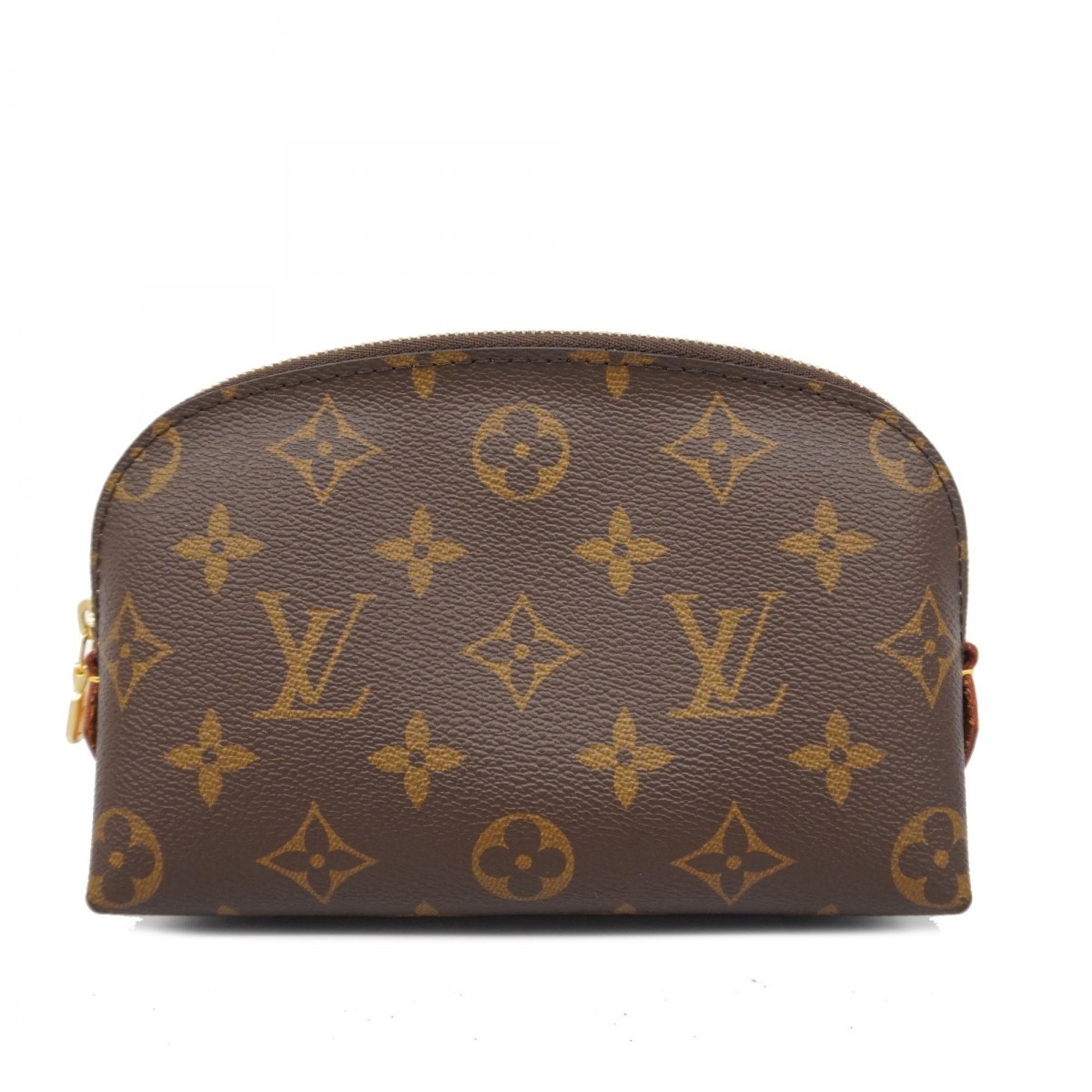 Louis Vuitton Pouch Monogram Pochette Tick M47515 Brown Ladies