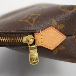 Louis Vuitton Pouch Monogram Pochette Tick M47515 Brown Ladies