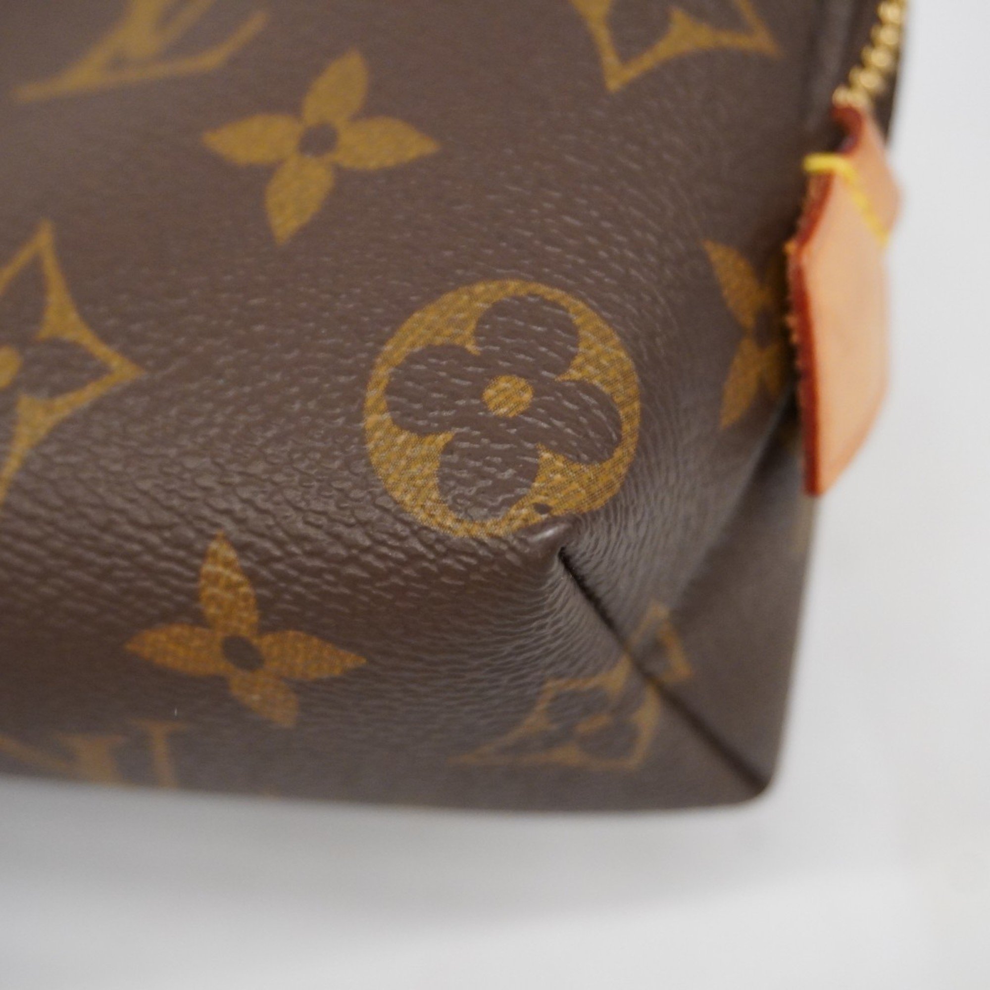 Louis Vuitton Pouch Monogram Pochette Tick M47515 Brown Ladies