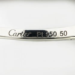 Cartier Ring Solitaire 1PD Diamond Pt950 Platinum 0.21ct #50 Ladies