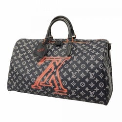 Louis Vuitton Boston Bag Monogram Ink Keepall Bandouliere 50 M43684 Navy Men's Women's