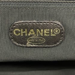 Chanel Shoulder Bag Caviar Skin Black Women's