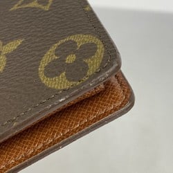 Louis Vuitton Wallet Monogram Porte-Vie Carte Credit Monnaie M61665 Brown Men's