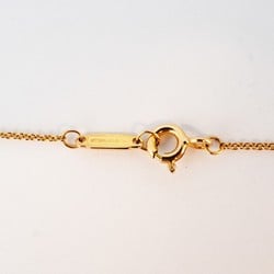 Tiffany Necklace T Smile Small Diamond K18YG Yellow Gold Ladies