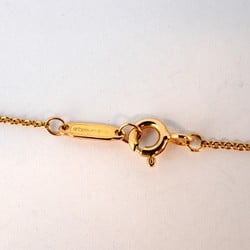 Tiffany Necklace T Smile Small Diamond K18YG Yellow Gold Ladies