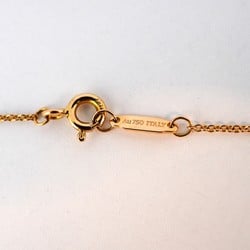 Tiffany Necklace T Smile Small Diamond K18YG Yellow Gold Ladies