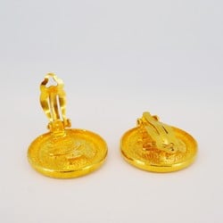 Chanel Earrings Coco Mark Circle GP Plated Gold Ladies