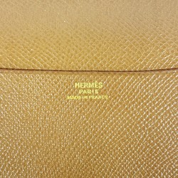 Hermes Notebook Cover Globe Trotter Cushvel Gold 〇Y Engraved Men's Women's