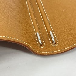 Hermes Notebook Cover Globe Trotter Cushvel Gold 〇Y Engraved Men's Women's