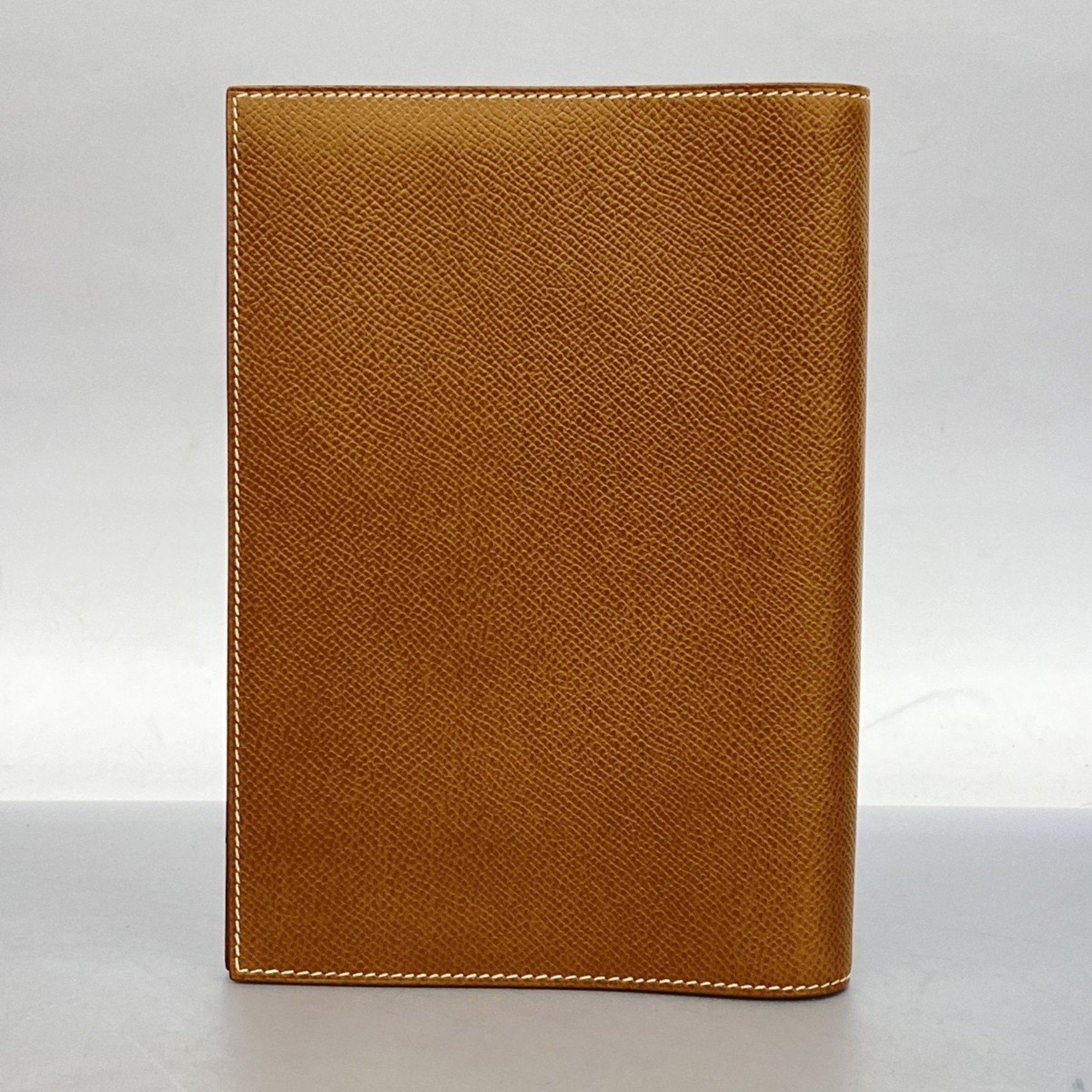 Hermes Notebook Cover Globe Trotter Cushvel Gold 〇Y Engraved Men's Women's