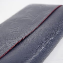 Louis Vuitton Long Wallet Monogram Empreinte Portefeuille Sarah M62125 Marine Rouge Ladies